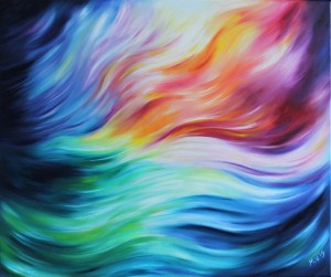 Energy in Motion 2019 Myrtle vreedenburgh Origineel schilderij Energy in Motion